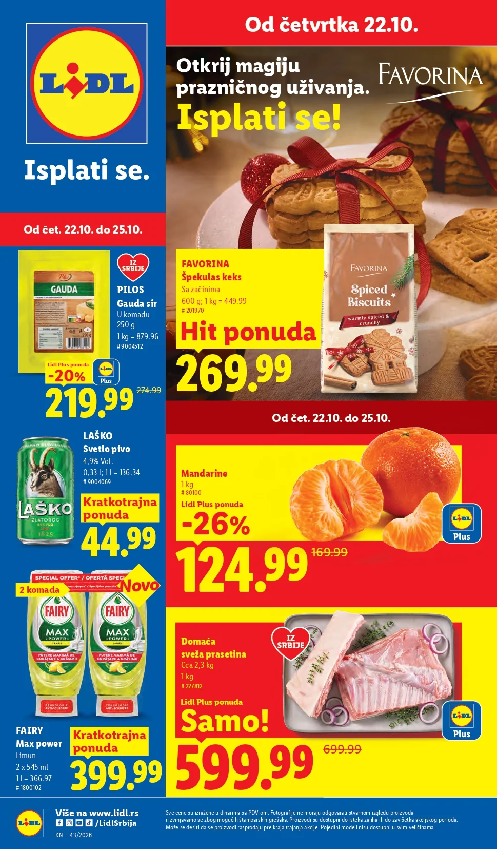 Lidl katalog 22-28.10.2026. - str. 1